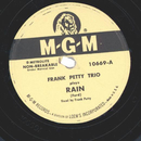 Frank Petty Trio ? Rain / A Precious Little Thing Called...