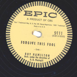 Roy Hamilton ? You Wanted To Change Me / Forgive This Fool