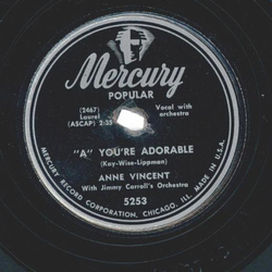 Anne Vincent With Jimmy Carrolls Orchestra ? A Youre...