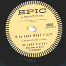 De John Sisters ? Dja Hear What I Say? / A Present For Bob