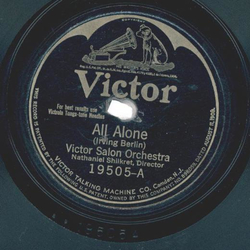 Victor Salon Orchestra ? All Alone / Memory Lane