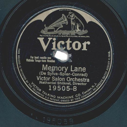 Victor Salon Orchestra ? All Alone / Memory Lane