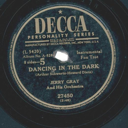 Jerry Gray And His Orchestra ? Dancing In The Dark / Smoke Gets In Your Eyes