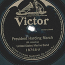 United States Marine Band ? President Harding March /...