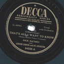 Dick Haymes And Gordon Jenkins And His Orchestra ? Thats...