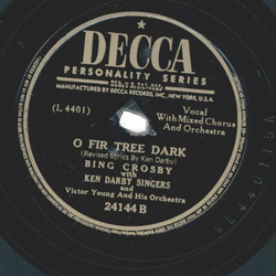 Bing Crosby With Ken Darby Singers ? The Christmas Song / O Fir Tree Dark