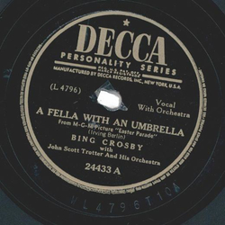 Bing Crosby - A fella with an umbrella / Blue shadows on the trail