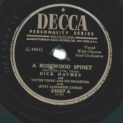 Dick Haymes ? A Rosewood Spinet / While The Angelus Was...