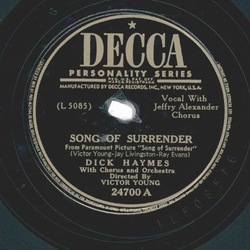 Dick Haymes With Chorus And Orchestra Directed By Victor Young ? Circus / Song Of Surrender