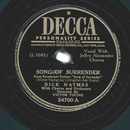 Dick Haymes With Chorus And Orchestra Directed By Victor...
