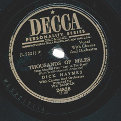 Dick Haymes ? Lost In The Stars / Thousands Of Miles