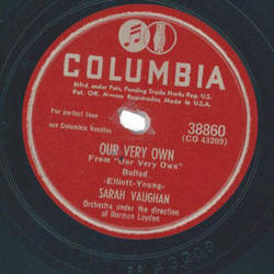 Sarah Vaughan ? Our Very Own / Dont Be Afraid