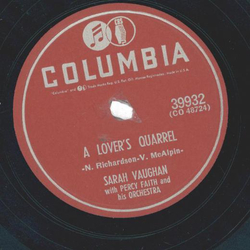 Sarah Vaughan ? A Lovers Quarrel / I Confess