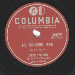 Sarah Vaughan ? My Tormented Heart / Say Youll Wait For Me 