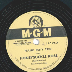 Frank Petty Trio ? Honeysuckle Rose / I Dont Care What...