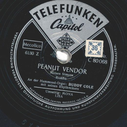 Buddy Cole - Peanut Vendor / Mona Lisa
