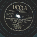 Bing Crosby With Paradise Island Trio ? Where The Blue Of...