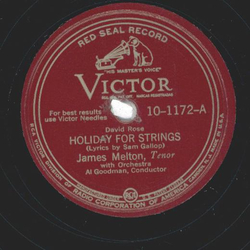 James Melton ? Holiday For Strings / Our Waltz